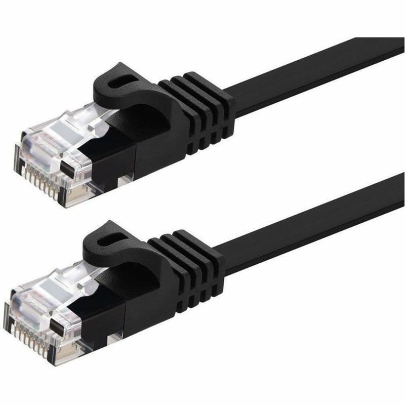 MONOPRICE FLEXBOOT FLAT CAT6 ETHERNET PATCH CABLE - SNAGLESS RJ45_ FLAT_ 550MHZ_ - Thumbnail 1
