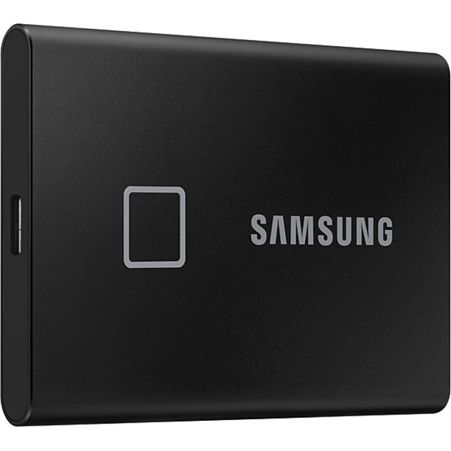 Samsung T7 MU-PC1T0K/WW 1 TB Portable Solid State Drive - External - PCI Express NVMe - Black - Thumbnail 3
