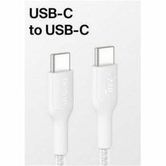 C - C CBL 240W 2.0 BRAIDED PCR 2M WHITE 2PK - Thumbnail 3