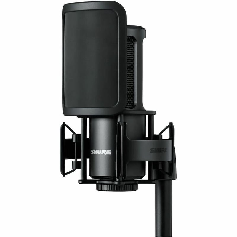 SHURE SM4 STUDIO MICROPHONE KIT SM4-K-KIT POP FILTER  SHOCK MOUNT - Thumbnail 4