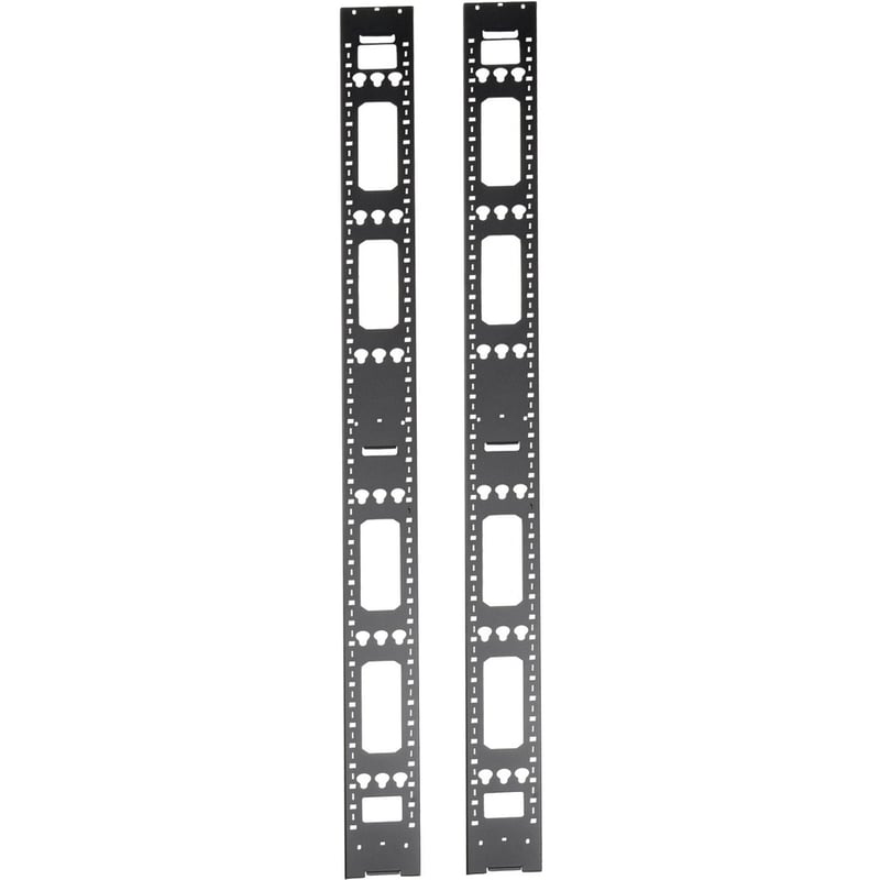 Tripp Lite by Eaton 45U Rack Enclosure Server Cabinet Vertical Cable Management Bars - Thumbnail 1