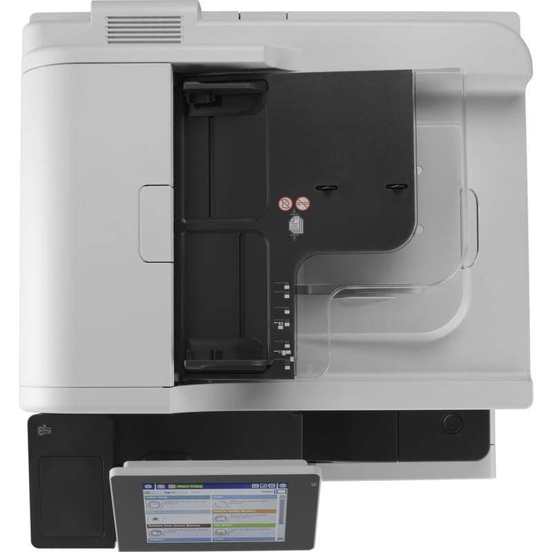 HP LaserJet M725F Laser Multifunction Printer-Monochrome-Copier/Fax/Scanner-41 ppm Mono Print-1200x1200 Print-Automatic Duplex Print-200000 Pages Monthly-1600 sheets Input-600 Optical Scan-Gigabit Ethernet Ethernet - Thumbnail 5