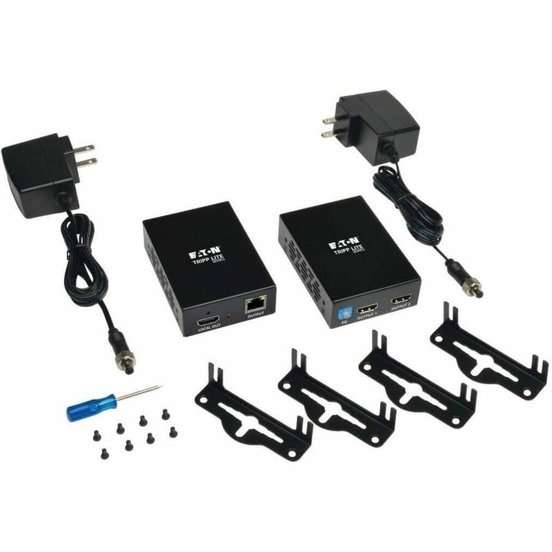 Tripp Lite by Eaton 1 x 2 HDMI over Cat5/6 Extender Kit Box-Style Transmitter/Receiver for Video/Audio Up to 150 ft. (45 m) TAA - Thumbnail 4