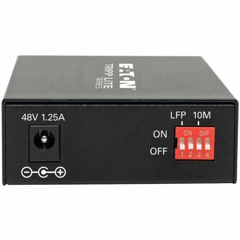 Tripp Lite by Eaton Gigabit Singlemode Fiber to Ethernet Media Converter POE+ - 10/100/1000 SC 1310 nm 20 km (12.4 mi.) - Thumbnail 2