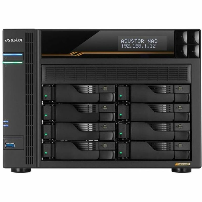 LOCKERSTOR GEN3 AS6808T 8 BAY AMD QUOD CORE CPU 2 USB 4+10GBE - Thumbnail 2