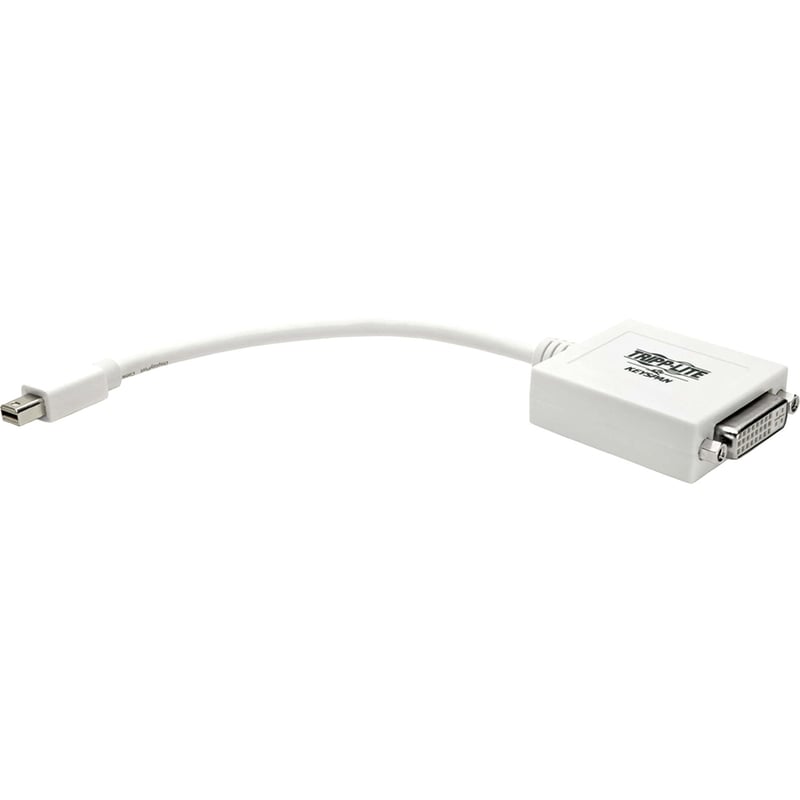 Tripp Lite by Eaton Keyspan Mini DisplayPort to DVI Adapter Video Converter for Mac/PC White (M/F) 6-in. (15.24 cm) - Thumbnail 3