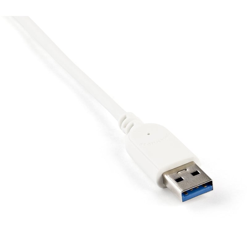StarTech.com 3-Port USB Hub with Ethernet, USB-A Ports, Gigabit Ethernet/GbE, USB 5Gbps, Bus-Powered, Portable Laptop USB 3.0 Hub - Thumbnail 3