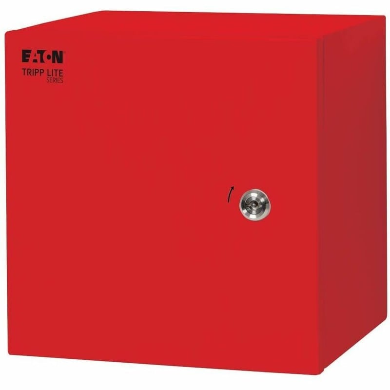Tripp Lite by Eaton SmartRack Outdoor Industrial Enclosure with Lock - NEMA 4, Surface Mount, Metal Construction, 12 x 12 x 10 in., Red - Thumbnail 2