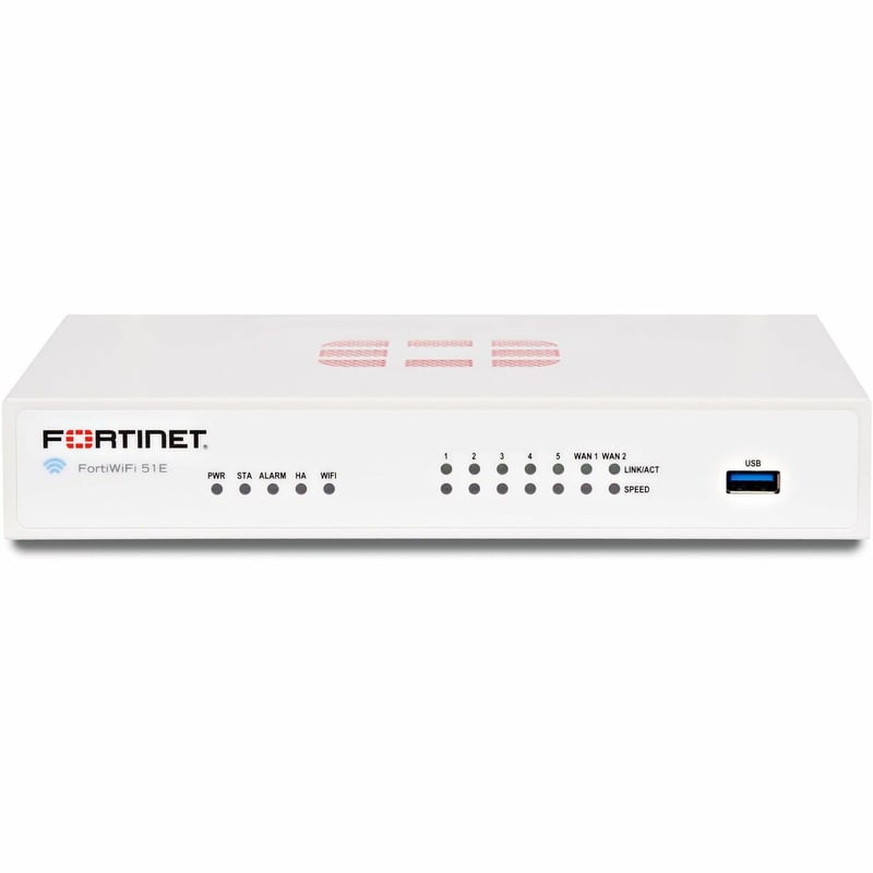 Fortinet FortiWifi FWF-51E Network Security/Firewall Appliance - Thumbnail 1