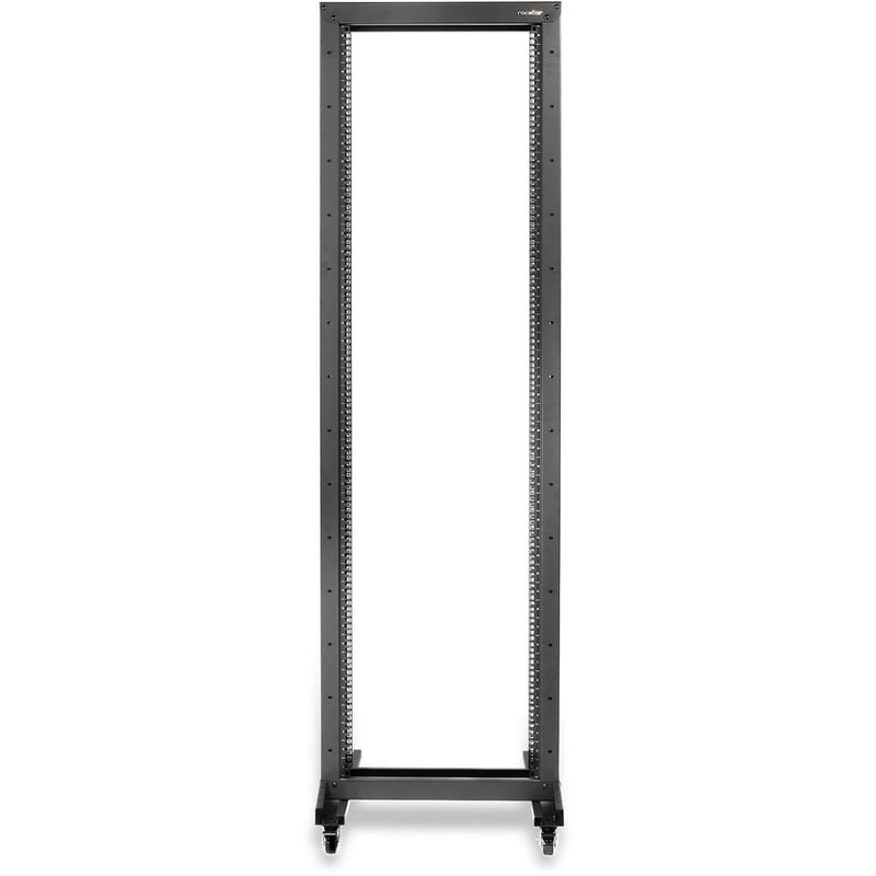 SolidRack 2-Post 42U Server Rack with Casters - Thumbnail 2