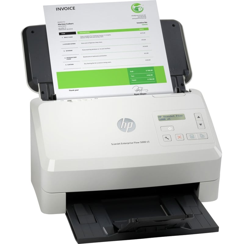 HP Scanjet Enterprise Flow 5000 S5 Sheetfed Scanner - 600 dpi Optical - Thumbnail 4