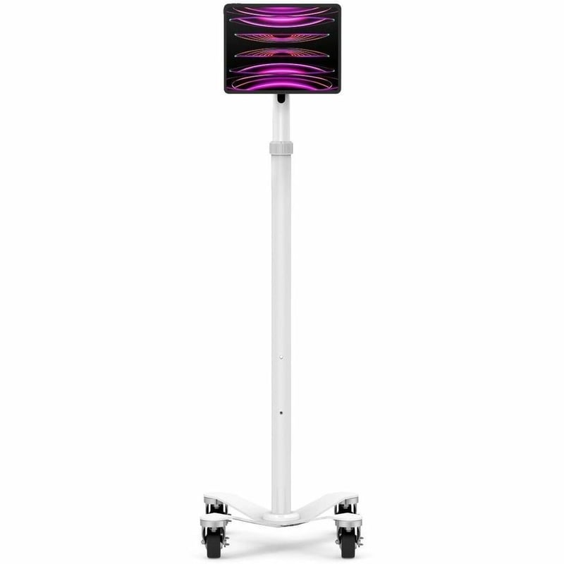UNIVERSAL INVISIBLE MOUNT MEDICAL ROLLING CART WHITE - Thumbnail 1