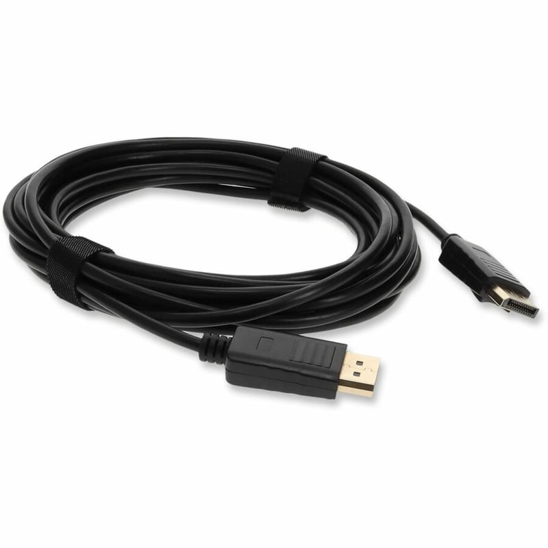 20ft DisplayPort 1.2 Male to DisplayPort 1.2 Male Black Cable For Resolution Up to 3840x2160 (4K UHD)
