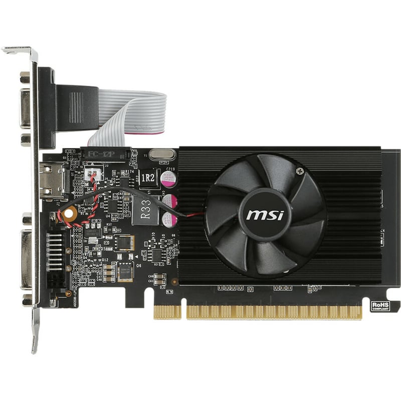 MSI NVIDIA GeForce GT 710 Graphic Card - 2 GB DDR3 SDRAM - Low-profile - Thumbnail 2