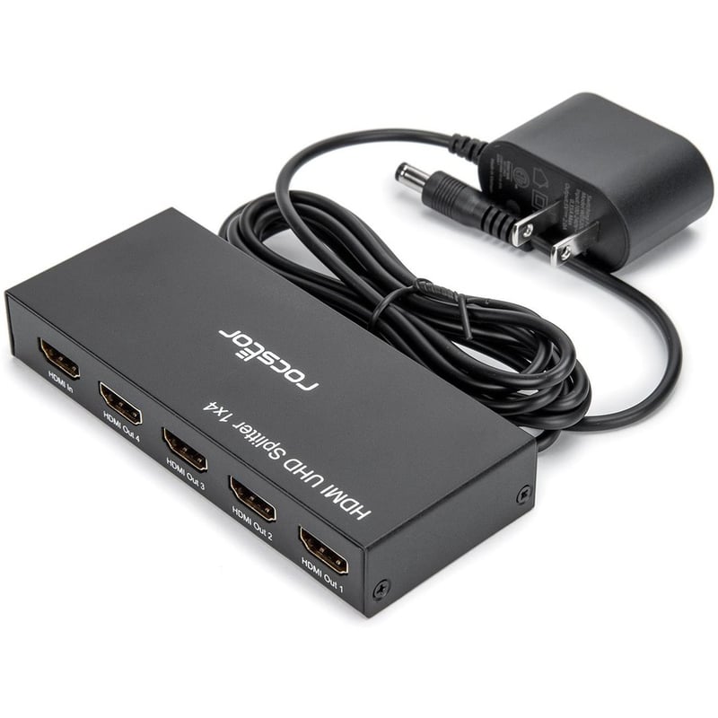 Rocstor Premium 4 Port HDMI Splitter - 4K / 60Hz - Thumbnail 3