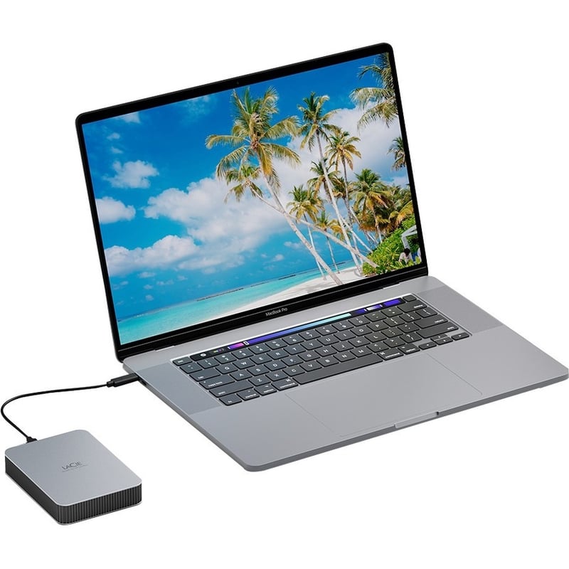 LaCie Mobile Drive Secure STLR4000400 4 TB Portable Hard Drive - 3.5" External - Space Gray