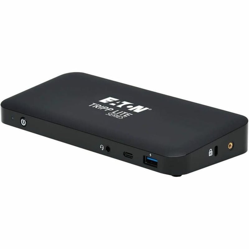 Tripp Lite by Eaton USB-C Dock Triple Display - 4K 60 Hz HDMI/DisplayPort USB 3.x Gen 2 (10Gbps) USB-A/USB-C Hub GbE 85W PD Charging Black