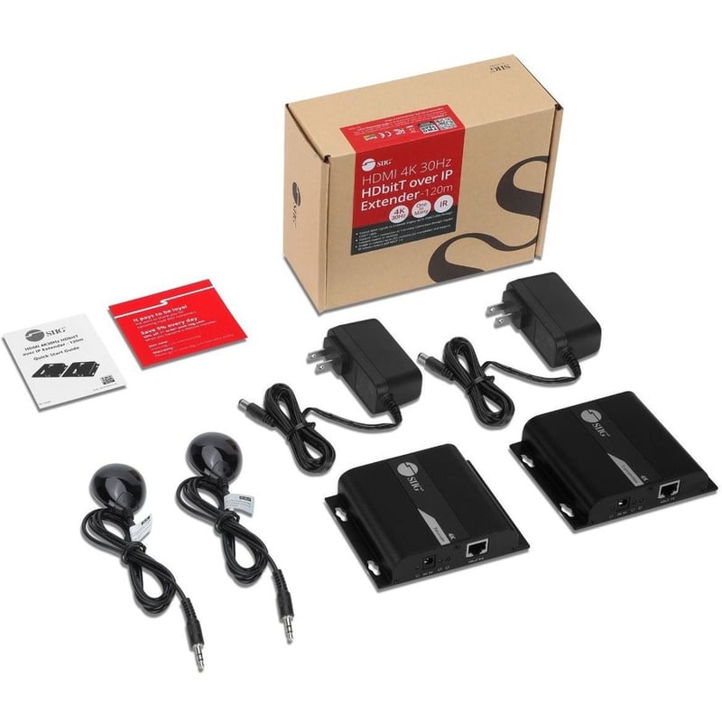 SIIG HDMI 4K30Hz HDbitT over IP Extender - 120m - Thumbnail 2