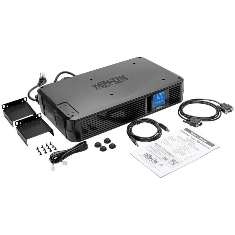 Tripp Lite by Eaton UPS SmartPro LCD 120V 1200VA 700W Line-Interactive UPS AVR 2U Rack/Tower LCD USB DB9 Serial 8 Outlets