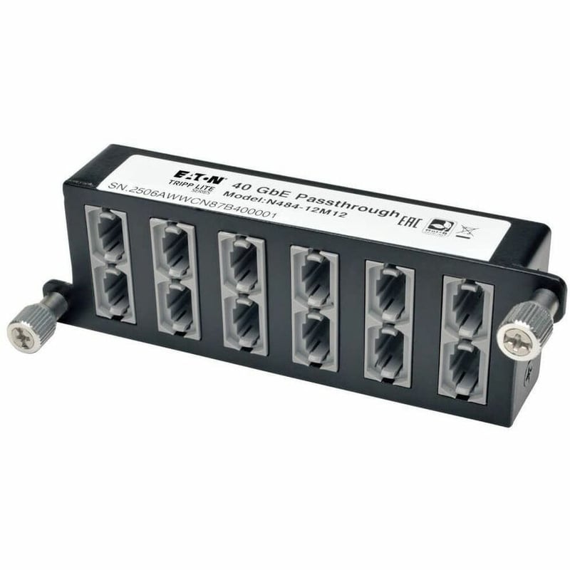 Eaton Tripp Lite Series 40Gb Pass-Through Cassette - (x12) 12-Fiber MTP/MPO ( Female ) - Thumbnail 3