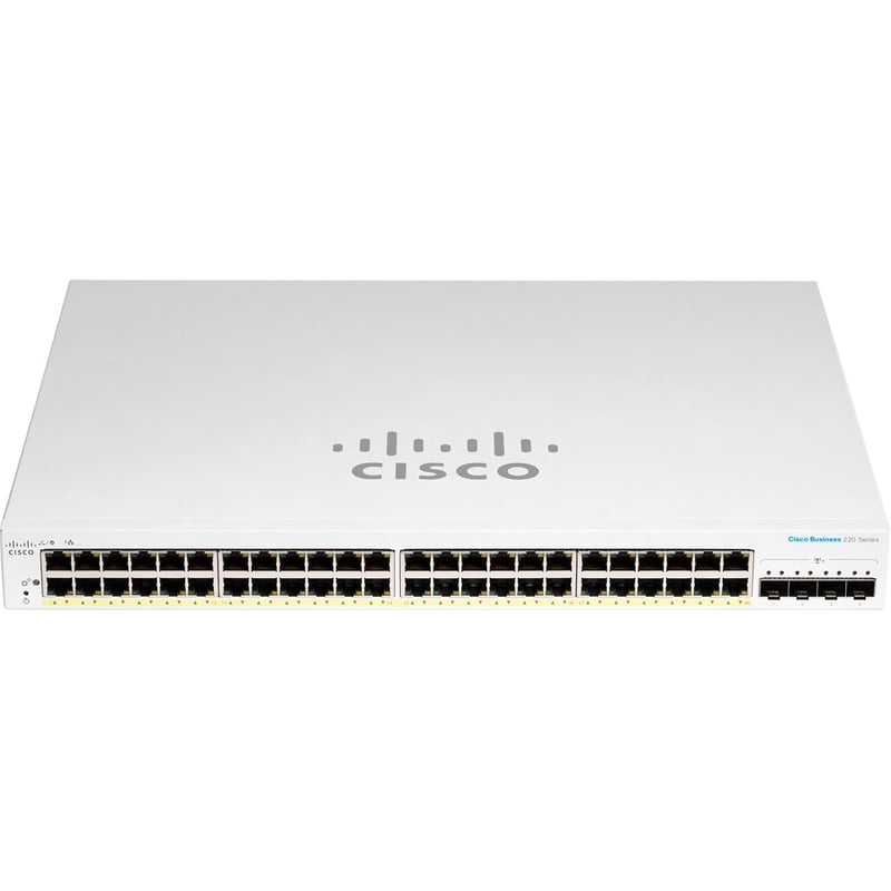 CBS220 SMART 48-PORT GE, POE, 4X10G SFP+ REMANUFACTURED - Thumbnail 4