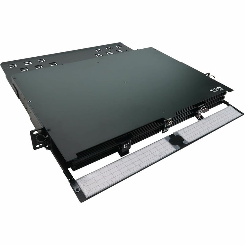 HIGH-DENSITY PANEL FIBER SPLICE ENCLOSURE 6 SPLICING CASSETTES 1U - Thumbnail 1