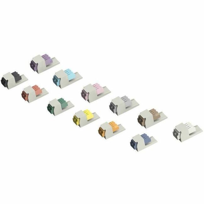 Panduit Mini-Com Keyed P-White/Non-Keyed LC Duplex, Intl White Module