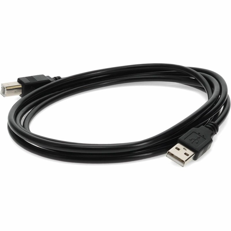 AddOn 5-Pack of 3ft USB 2.0 (A) Male to USB 2.0 (B) Male Black Cables - Thumbnail 1