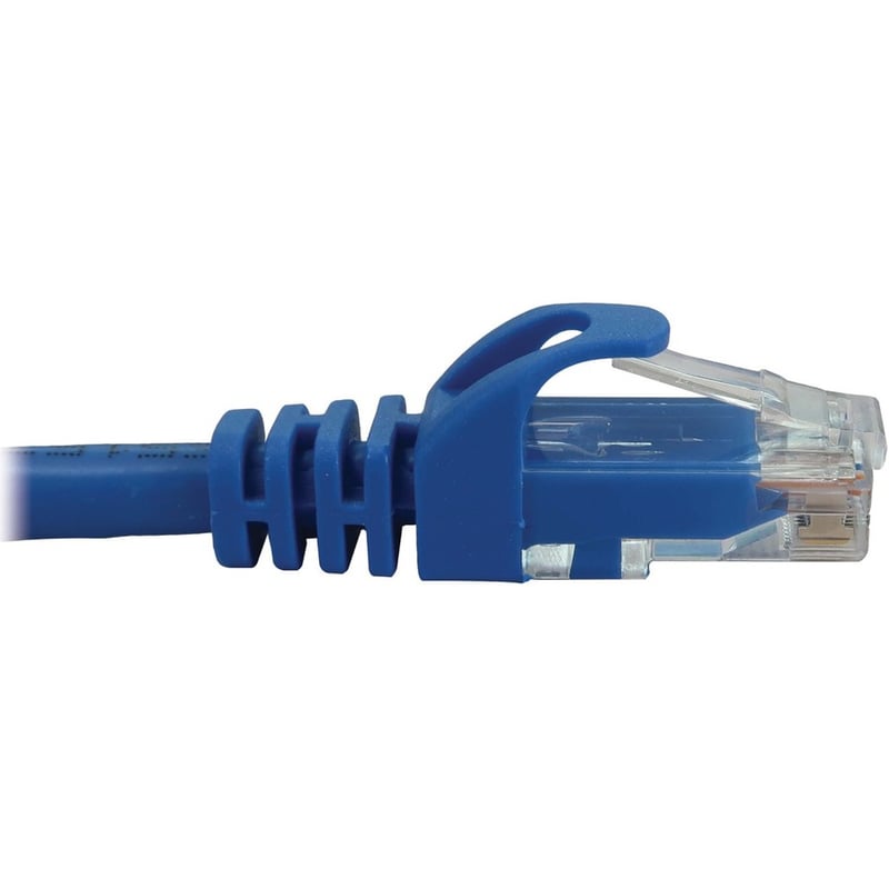 Eaton Tripp Lite Series Cat6a 10G Snagless Molded UTP Ethernet Cable (RJ45 M/M), PoE, Blue, 3 ft. (0.9 m) - Thumbnail 4