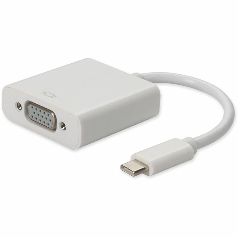 AddOn 5-Pack of USB 3.1 (C) Male to VGA Female White Adapters - Thumbnail 1