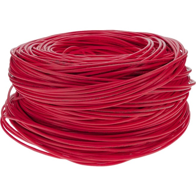 AddOn 1000ft Non-Terminated Red CAT 6 Shielded PVC Bulk Cable - Thumbnail 1