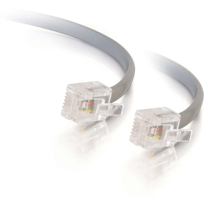 C2G 14ft RJ11 Modular Telephone Cable - Thumbnail 1