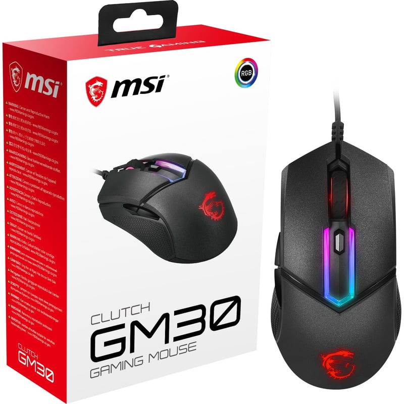 MSI Clutch GM30 Gaming Mouse - Thumbnail 1