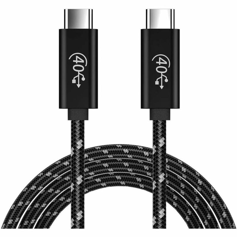 4XEM Nylon Braided USB-C to C 40 Gigabit 120CM/1.2M Cable - Thumbnail 2