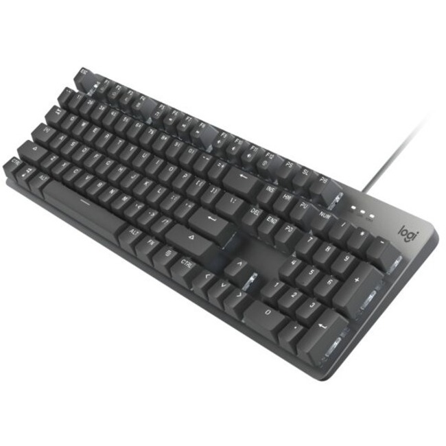 Logitech K845ch Mechanical Illuminated Corded Aluminum Keyboard (Cherry Red) - Brown Box - Thumbnail 1