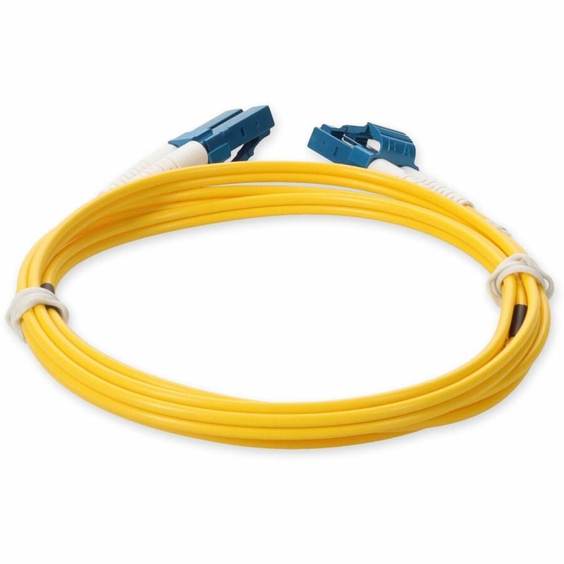 AddOn 2m LC to LC Yellow OS2 Duplex OFNP (Plenum-Rated) TAA SMF Fiber Patch Cable - Thumbnail 4