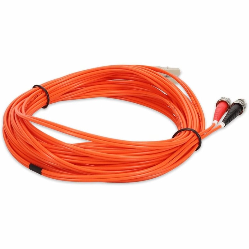 AddOn 2m LC (Male) to ST (Male) Orange OM1 Duplex Fiber OFNR (Riser-Rated) Patch Cable - Thumbnail 5