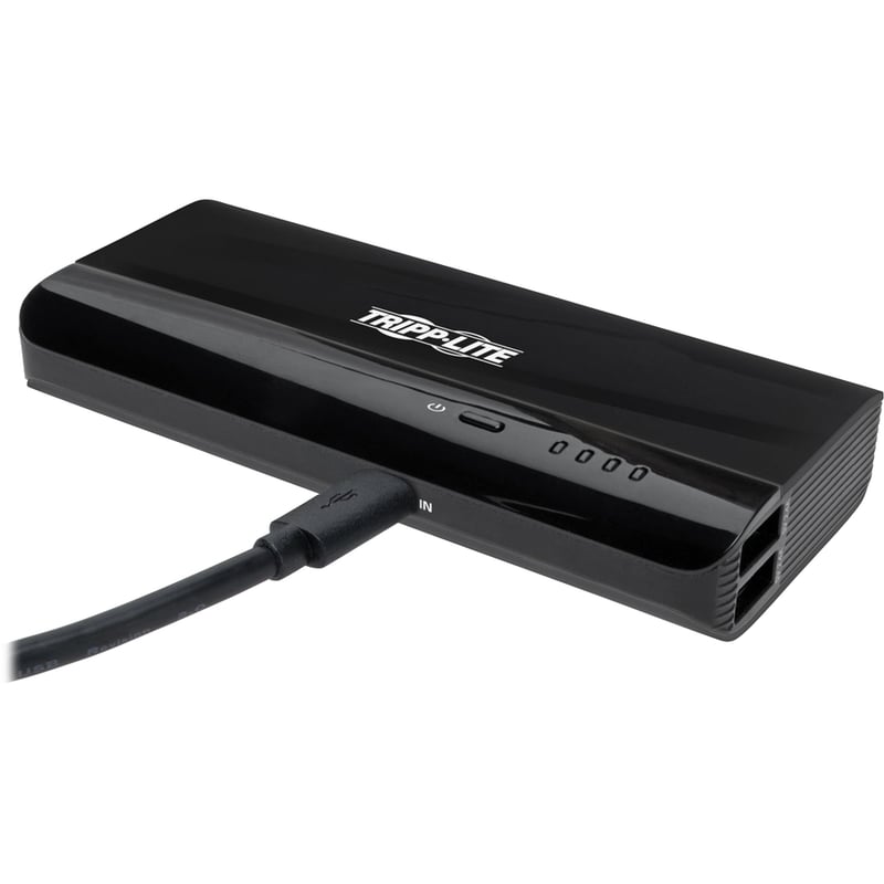 Tripp Lite by Eaton Portable Charger - 2x USB-A 12,000mAh Power Bank Lithium-Ion Auto Sensing Black - Thumbnail 5