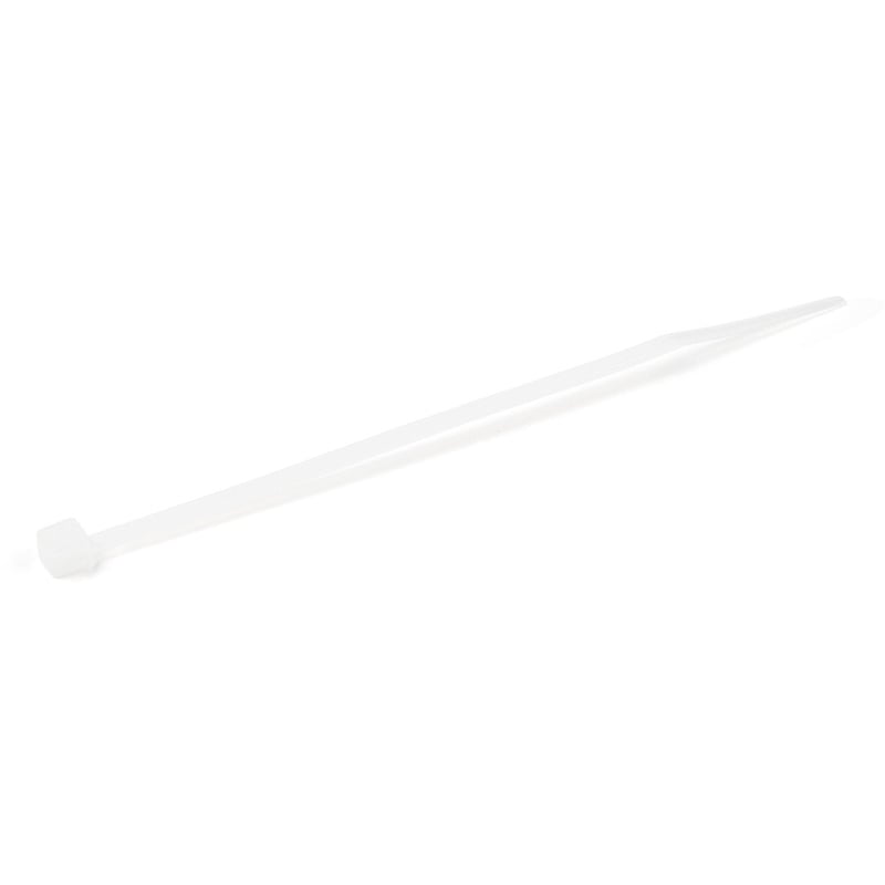 StarTech.com 4"(10cm) Cable Ties, 7/8"(22mm) Dia, 18lb(8kg) Tensile Strength, Nylon Self Locking Zip Ties, UL Listed, 1000 Pack, White - Thumbnail 2