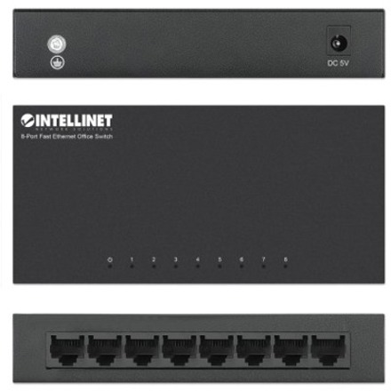 8 PORT 10/100 DESKTOP METAL SWITCH - Thumbnail 5