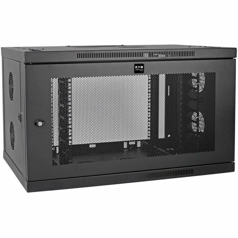 Tripp Lite by Eaton SmartRack 9U Low-Profile Switch-Depth-Plus Wall-Mount Mini Rack Enclosure Wide - Thumbnail 1