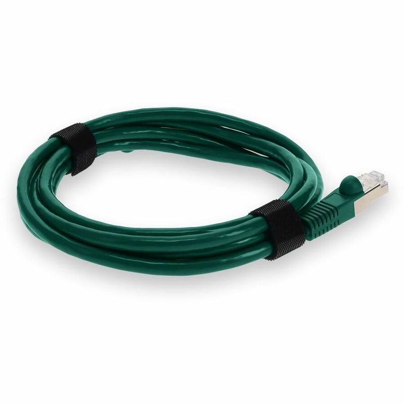 AddOn 3ft Green CAT 7 Shielded (S/FTP) PVC Ethernet Cable Snagless Bubble Boot RJ-45 M/M - Thumbnail 5