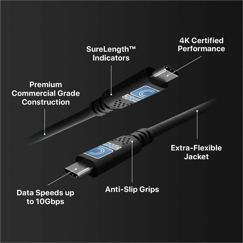 Comprehensive's Pro AV/IT Integrator Series Ultra-Flexible Superspeed USB 3.1 (3.2 Gen 2) 10G AV and data Cables are specifically designed for AV signal transmission and the demanding applications of Systems Integration. - Thumbnail 4