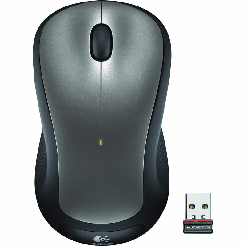 Logitech M310 Wireless Mouse, 2.4 GHz with USB Nano Receiver, 1000 DPI Optical Tracking, 18 Month Battery, Ambidextrous, Compatible with PC, Mac, Laptop, Chromebook (SILVER) - Thumbnail 1