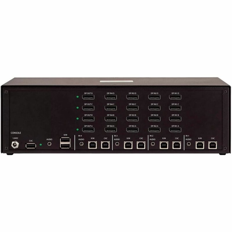 SECURE 4-PORT QUAD-MONITOR KVM NIAP 4.0 CAC US BUILT - Thumbnail 3