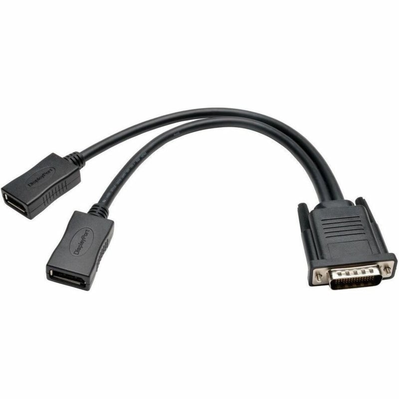 Eaton Tripp Lite Series DMS-59 to Dual DisplayPort Splitter Y Cable (M to 2xF), 1 ft. (0.31 m) - Thumbnail 1
