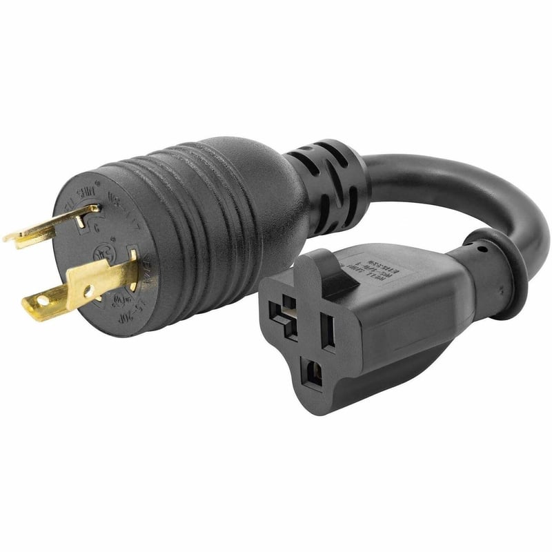 StarTech.com 6in (15cm) Heavy Duty Power Cord, NEMA L5-20P to NEMA 5-20R Plug Converter Cable, 20A 125V, 12AWG, UL Listed Components - Thumbnail 1