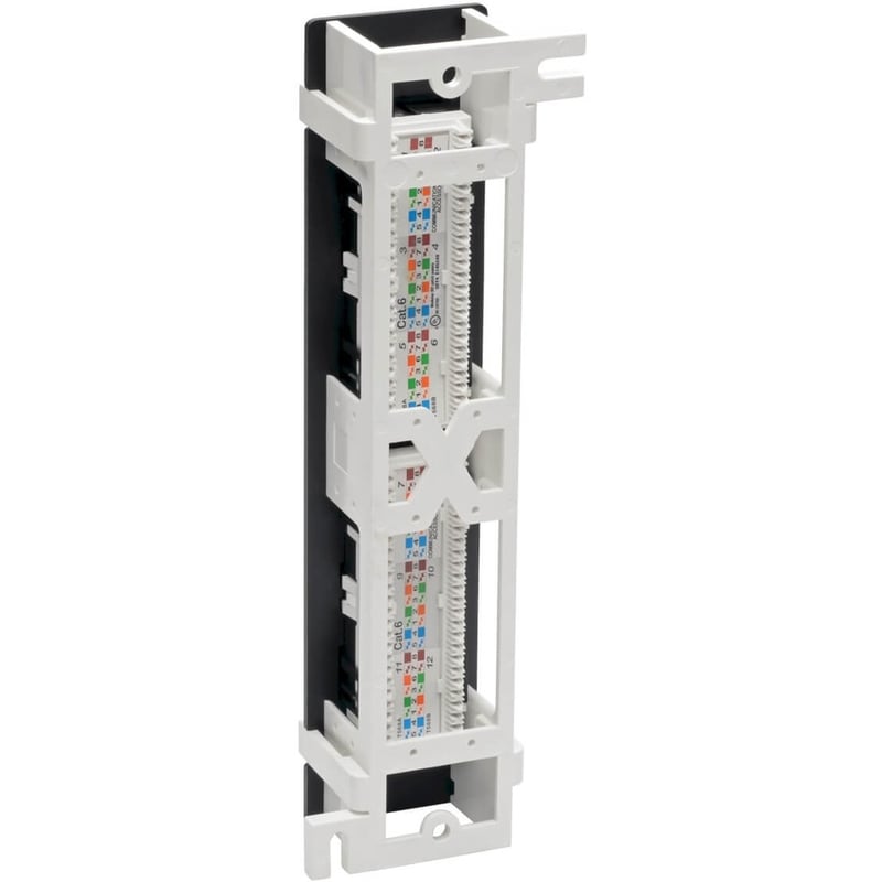 Tripp Lite by Eaton Cat6 Wall-Mount 12-Port Patch Panel - PoE+ Compliant 110/Krone 568A/B RJ45 Ethernet TAA - Thumbnail 2