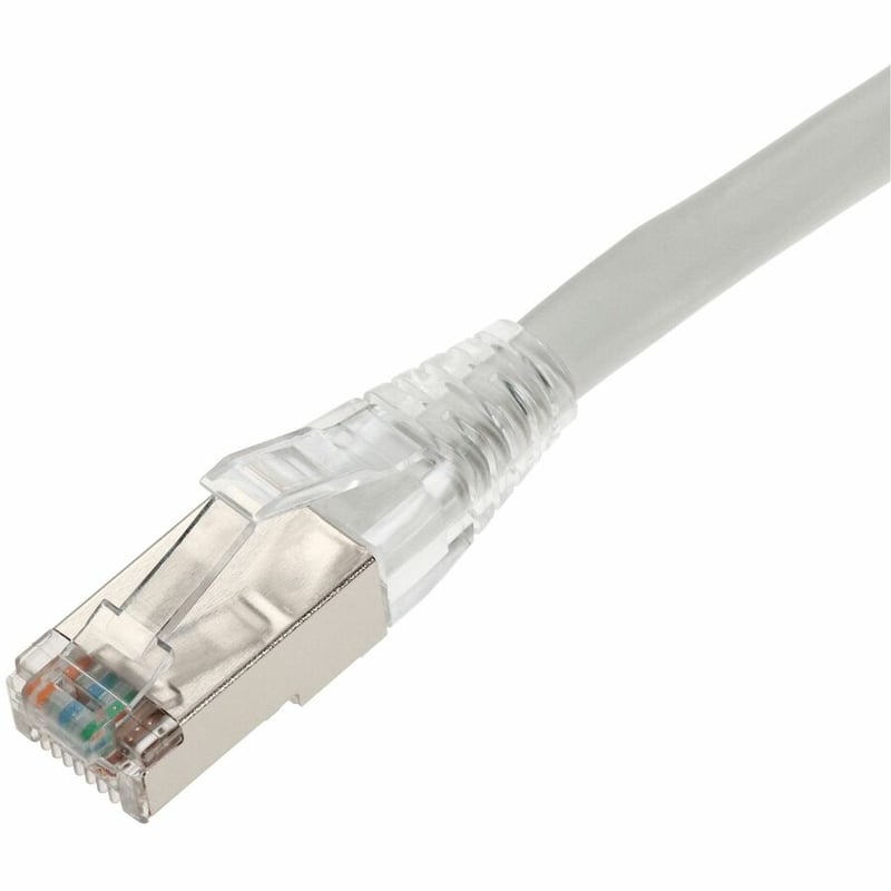 AddOn 3ft White CAT 6 Shielded PVC Ethernet Cable Snagless Easy Clear Boot TAA RJ-45 M/M - Thumbnail 2