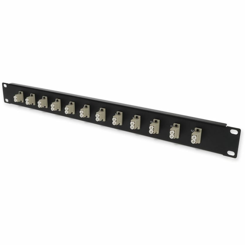 AddOn Panel Plate with 12 LC Duplex Connectors - Thumbnail 1